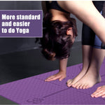 Anti Slip Yoga Mat With Alignment